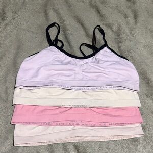 Girls Large Multi-Color Bralette Set of 4